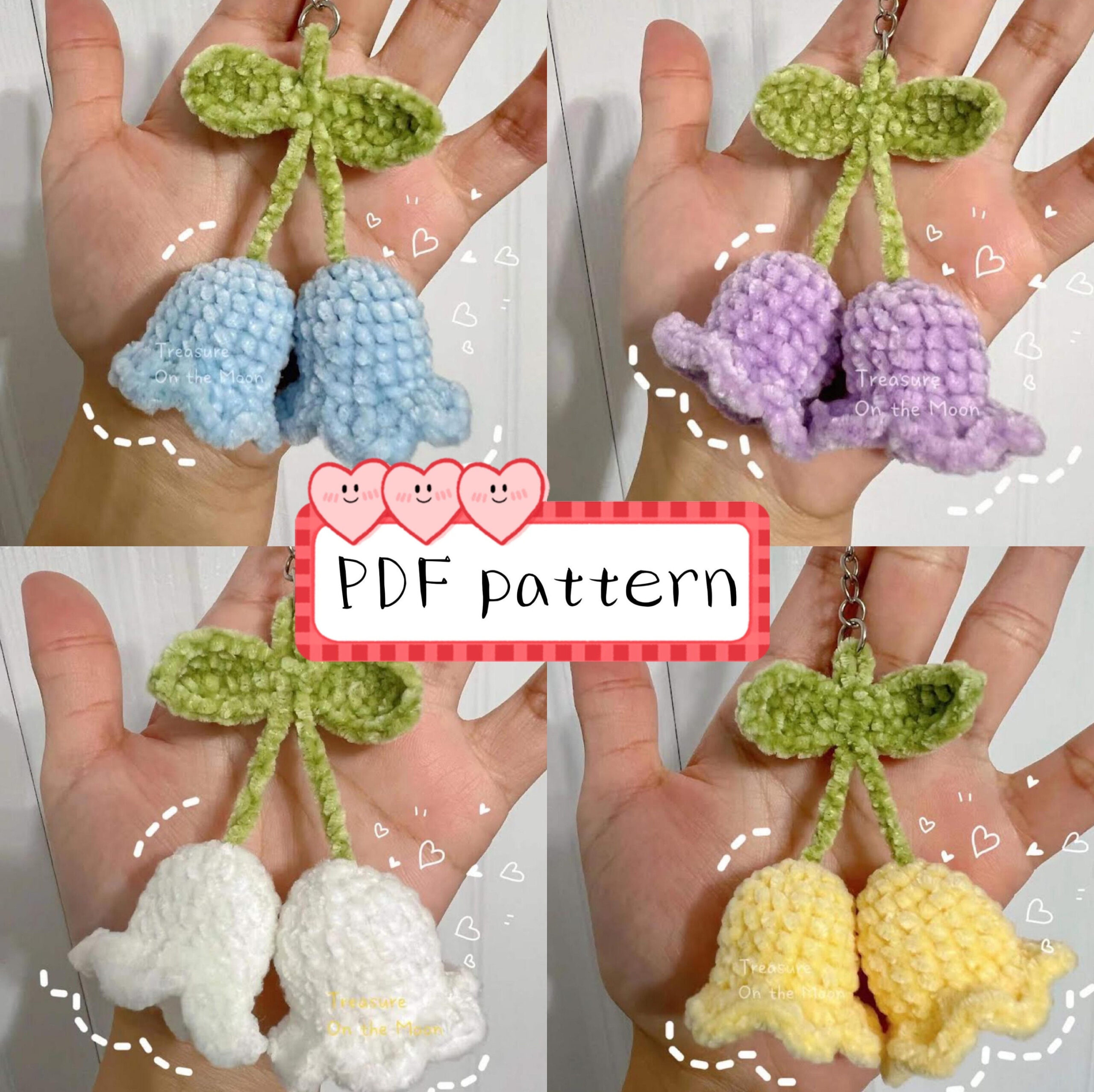 Lily of the valley crochet stitch written pattern sale