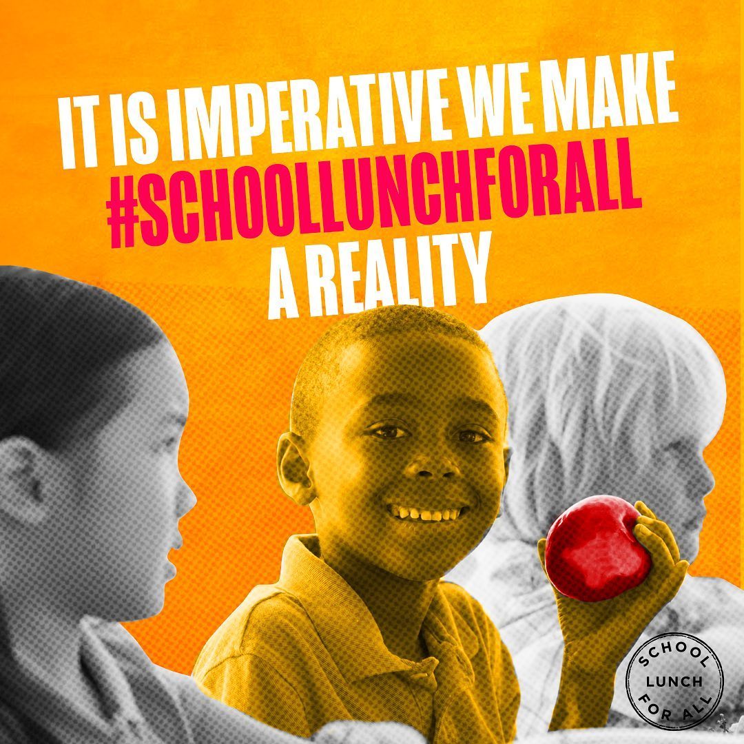 It is imperative we make #SchoolLunchforAll a reality