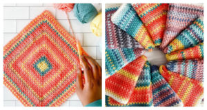 best granny square temperature blanket pattern example