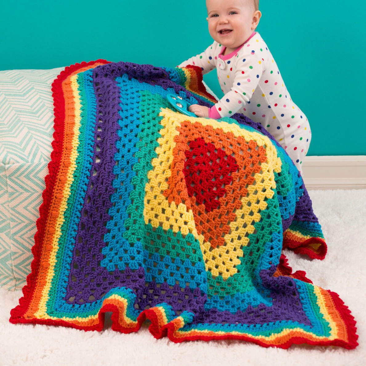 best red heart granny square blanket pattern sample pdf