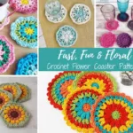 Crochet Flower Pot Coasters Pattern Inspiration