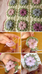 Crochet Flower Puff Stitch Pattern Example