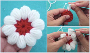 Crochet Flower Puff Stitch Pattern Sample Pdf