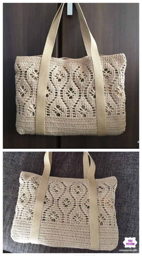 Crochet Flower Tote Bag Pattern Example Pdf