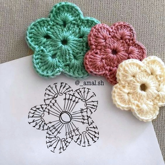 Double Layer Crochet Flower Pattern Inspiration