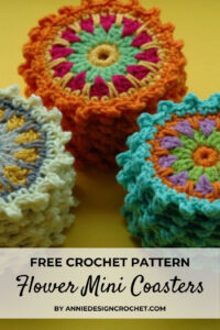 Flower Car Coaster Crochet Pattern Inspiration