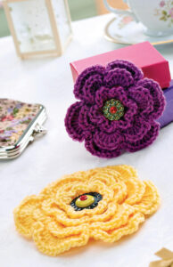 Free Crochet Double Layer Flower Pattern Example Image