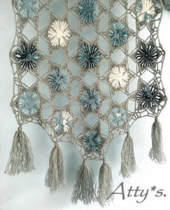 Free Crochet Flower Motif Shawl Pattern Example