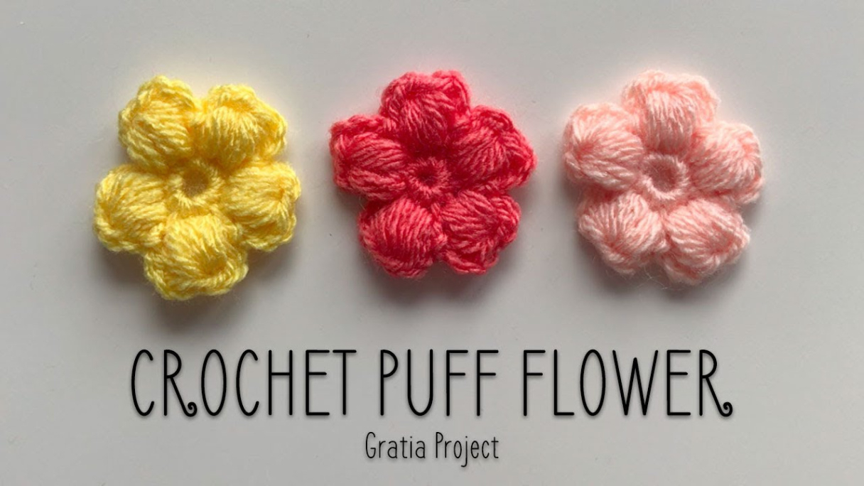 Free Crochet Flower Puff Stitch Pattern Sample Pdf