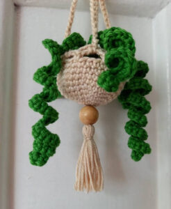 Free Crochet Flower Wall Hanging Pattern Example Image