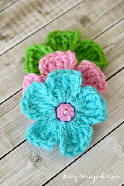 Free Crochet Small Daisy Flower Pattern Sample Pdf