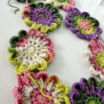 Free Japanese Flower Scarf Crochet Pattern Example