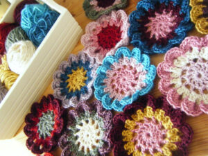 Free Japanese Flower Scarf Crochet Pattern Inspiration