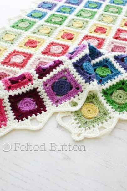 free temperature blanket granny square pattern inspiration image