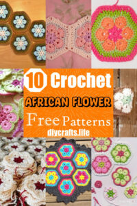 Half African Flower Crochet Pattern Ideas Image