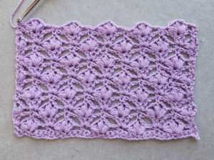 Lace Star Flower Crochet Stitch Pattern Example Image