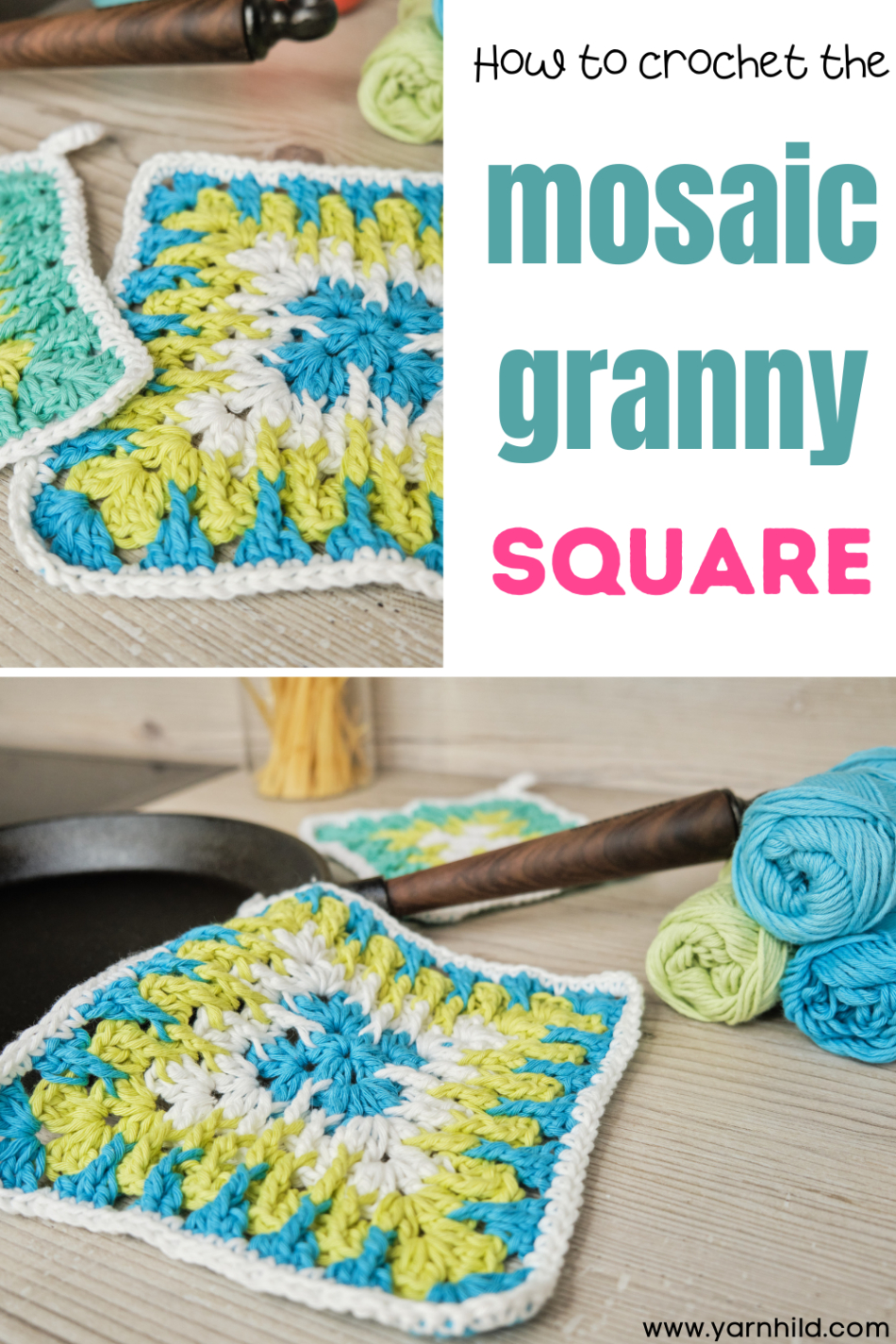 mosaic granny square blanket pattern example