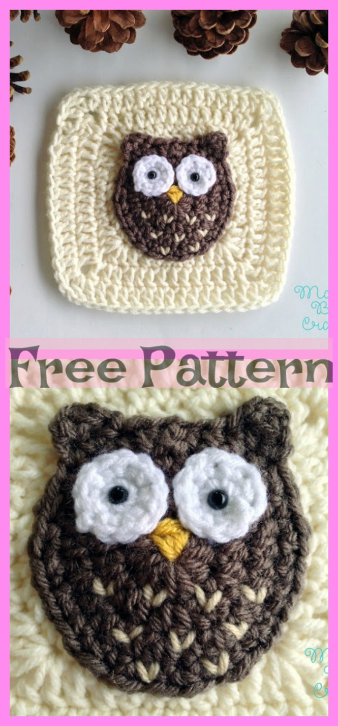 owl granny square blanket pattern ideas image