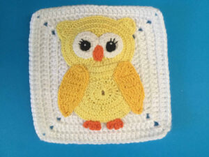 owl granny square blanket pattern sample picture