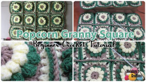 Popcorn Flower Crochet Granny Square Pattern Inspiration Picture