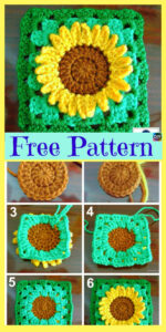 sunflower granny square blanket pattern inspiration pdf