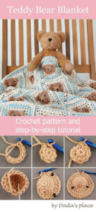 teddy bear granny square blanket pattern example