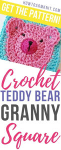 teddy bear granny square blanket pattern inspiration image