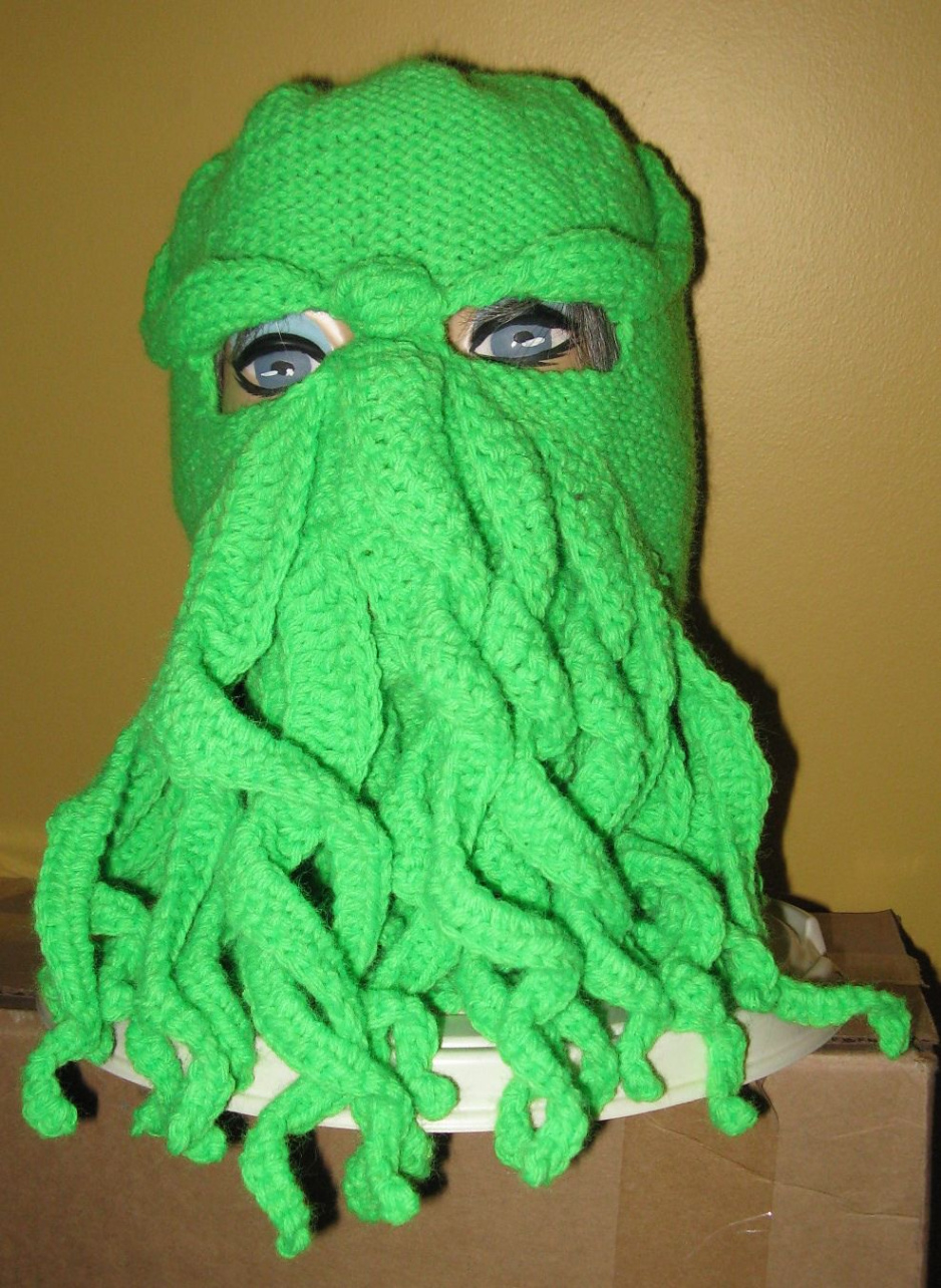 Free Cthulhu Ski Mask Crochet Pattern Example