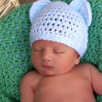 Free Newborn Bear Hat Crochet Pattern Sample Image