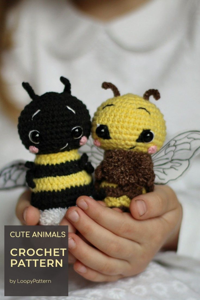 Free Newborn Bumble Bee Crochet Pattern Example Picture