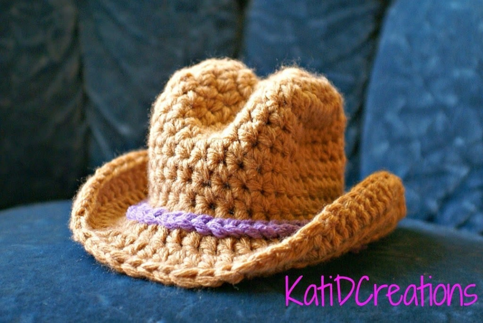 Free Newborn Cowboy Hat Crochet Pattern Inspiration