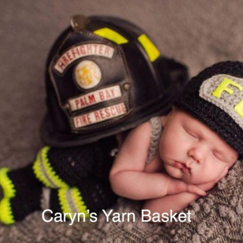 Free Newborn Crochet Fireman Hat Pattern Inspiration Image