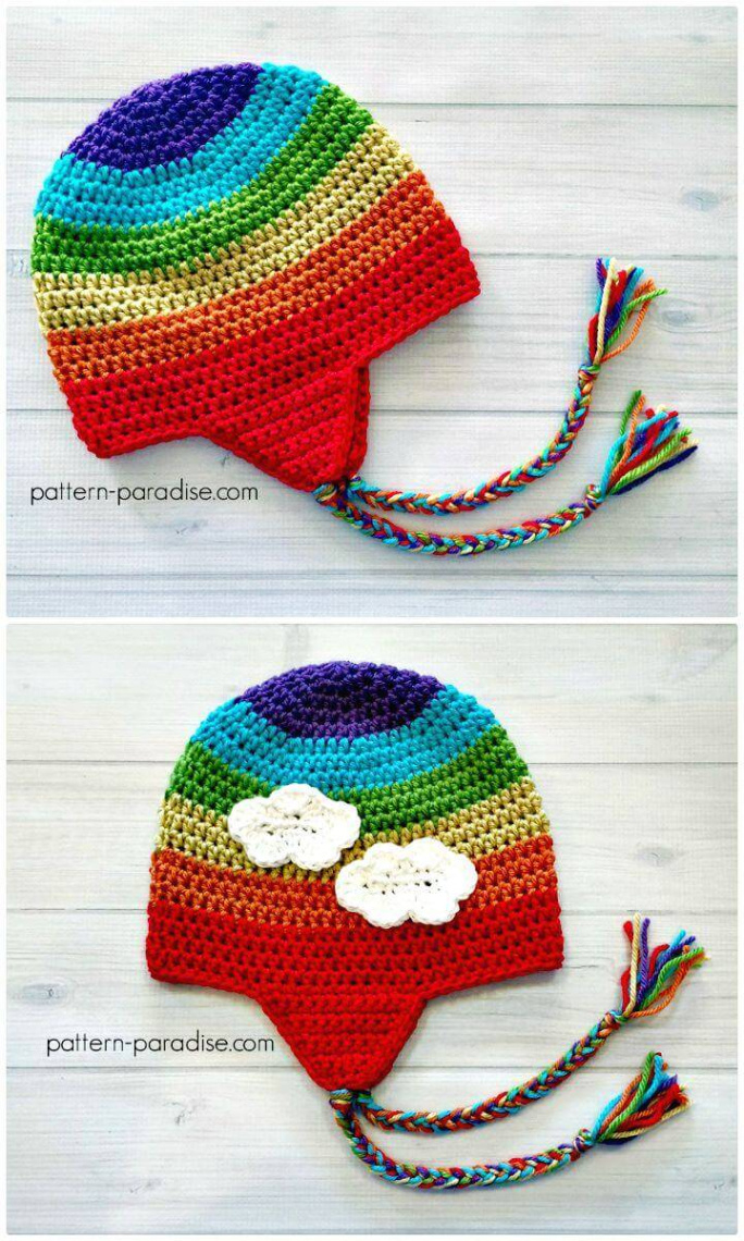 Free Newborn Earflap Hat Crochet Pattern Ideas