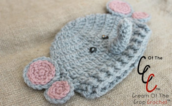 Free Newborn Elephant Hat Crochet Pattern Example