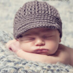 Free Newborn Newsboy Cap Crochet Pattern Example