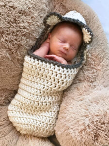 Free Newborn Swaddle Sack Crochet Pattern Sample