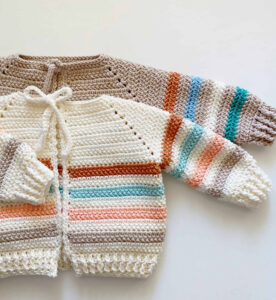 Free Newborn Sweater Set Crochet Pattern Example