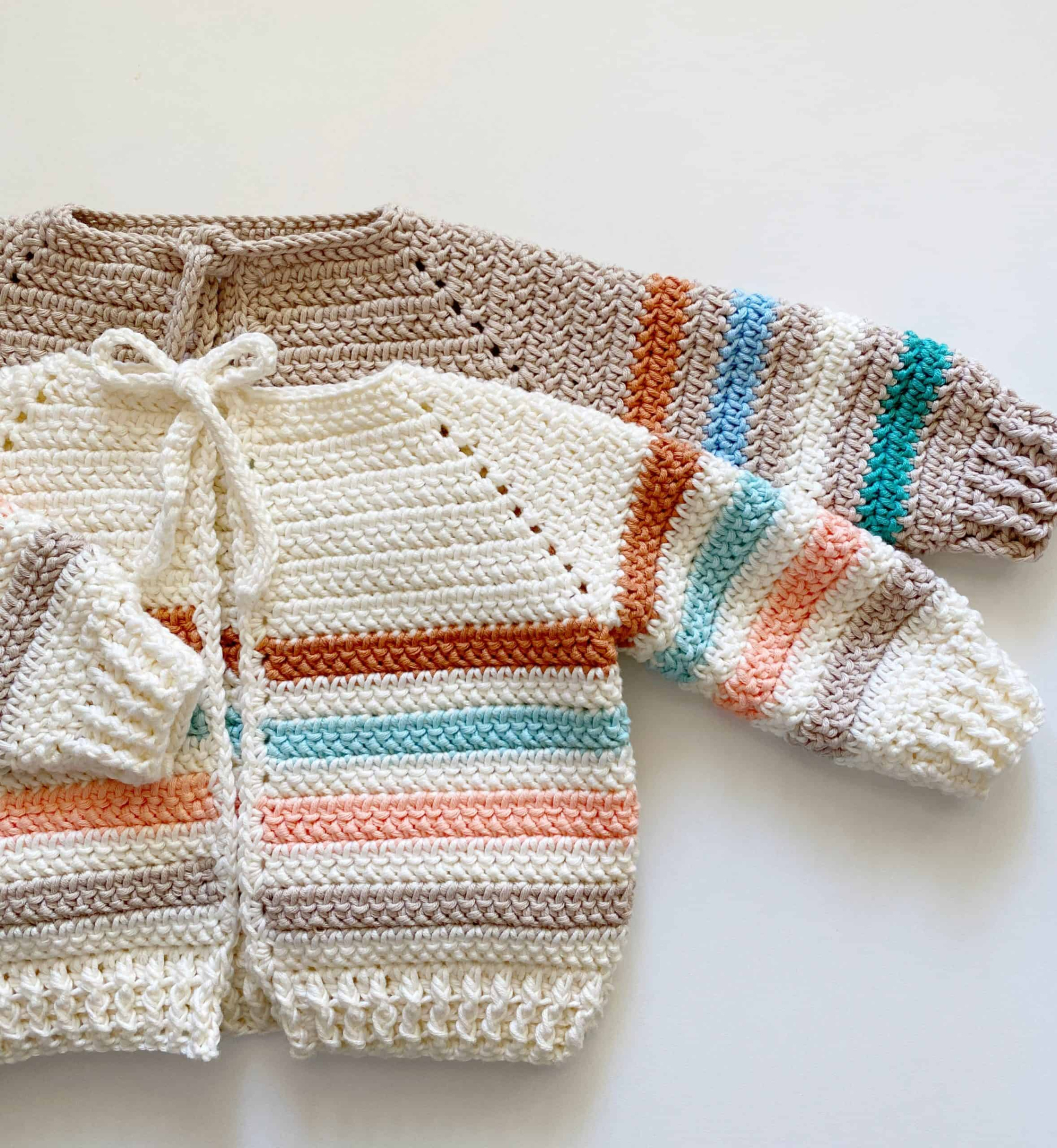 Free Newborn Sweater Set Crochet Pattern Example