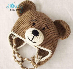 Newborn Bear Hat Crochet Pattern Example Picture