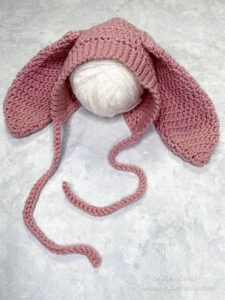 Newborn Bunny Hat Crochet Pattern Example