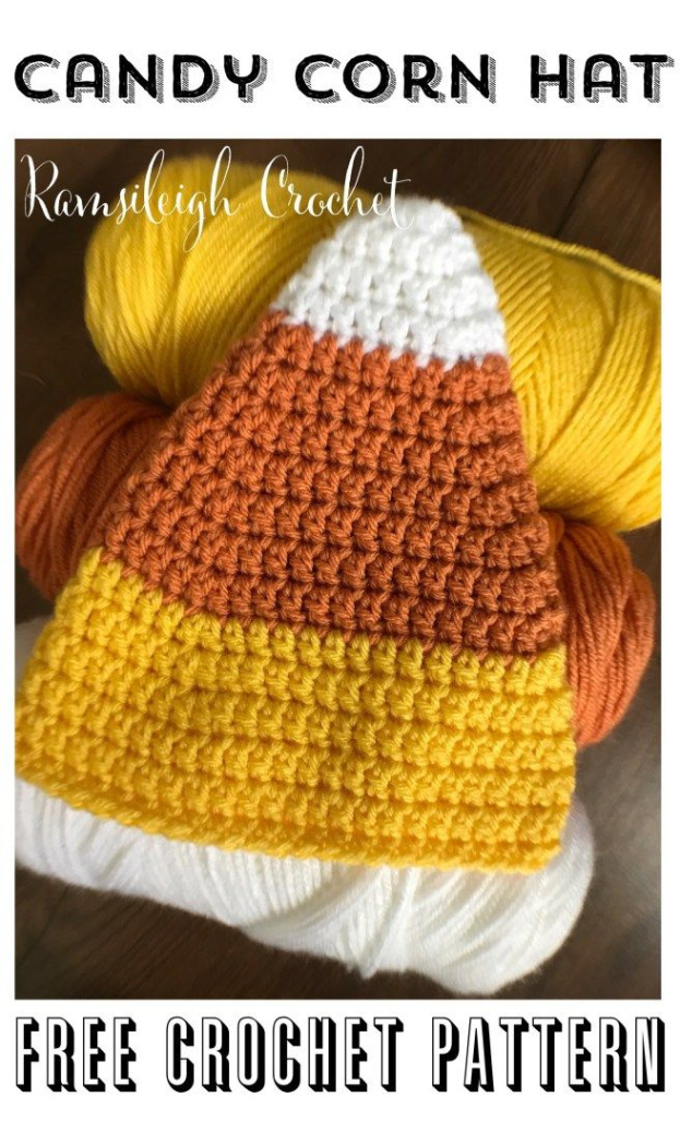 Newborn Candy Corn Crochet Hat Pattern Ideas