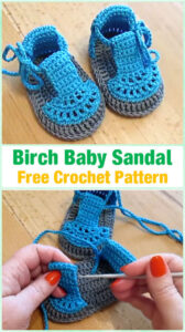 Newborn Crochet Flip Flop Pattern Example Image