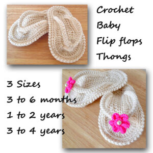 Newborn Crochet Flip Flop Pattern Inspiration Picture