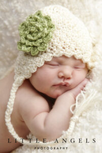 Newborn Earflap Hat Crochet Pattern Example