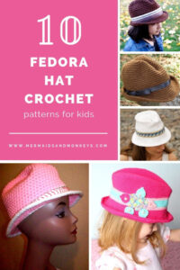 Newborn Fedora Hat Crochet Pattern Sample Picture