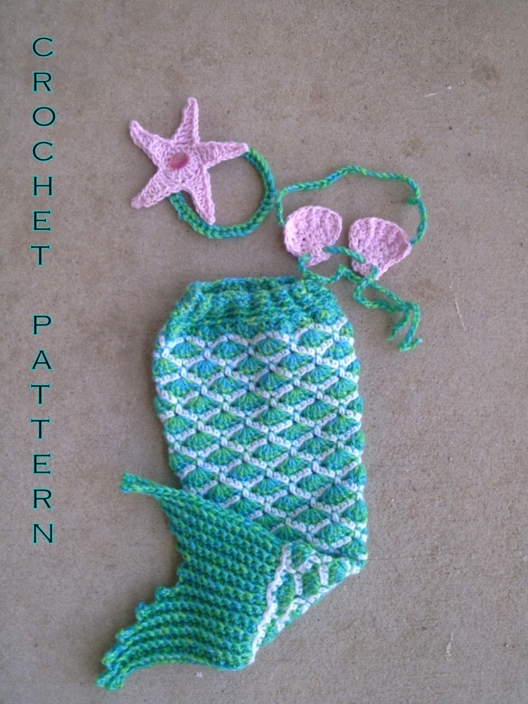 Newborn Mermaid Tail Crochet Pattern Sample Pdf