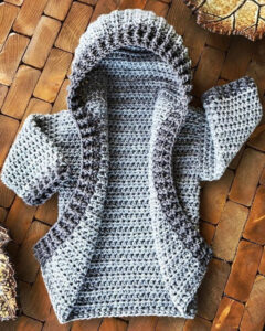 Newborn Sweater Set Crochet Pattern Sample