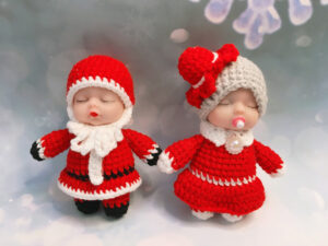 Santa And Mrs Claus Crochet Pattern Sample