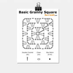 Basic Double Crochet Granny Square Pattern Example Pdf