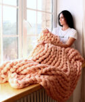 Best Chunky Hand Knit Blanket Pattern Sample Image